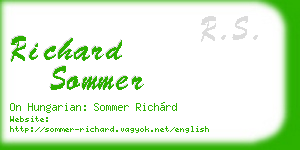 richard sommer business card