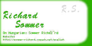 richard sommer business card